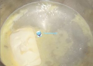 Вскипятим воду с маслом
