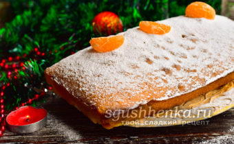 рождественский кекс с мандаринами в духовке